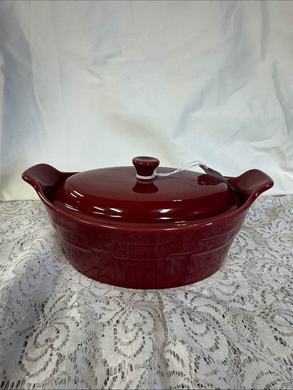 Longaberger Paprika Snall Casserole Dish